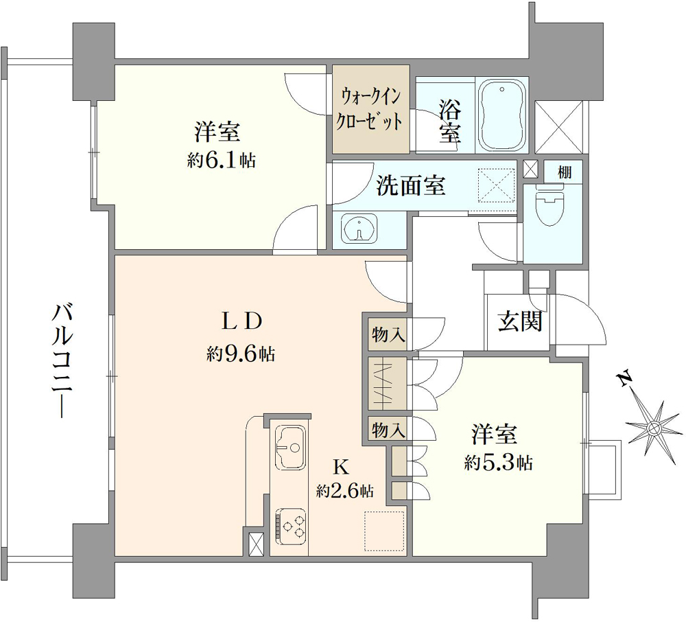 ドエル横浜鶴見の間取図