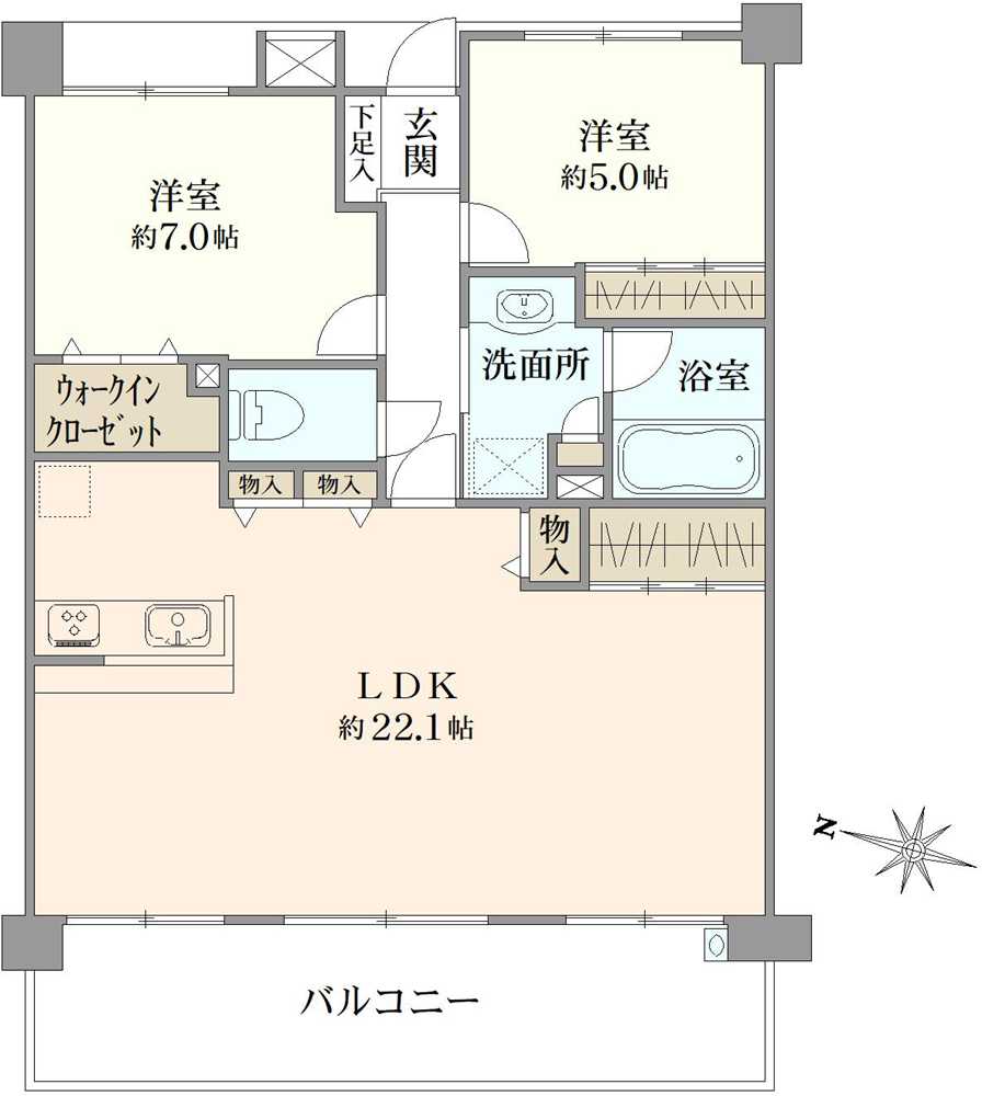 ウィズ浦和コンフォートレジデンスの間取図