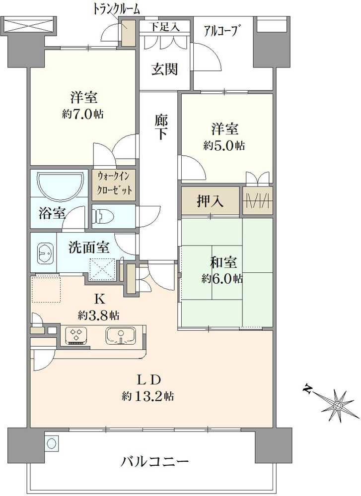 ローレルコート南浦和の間取図