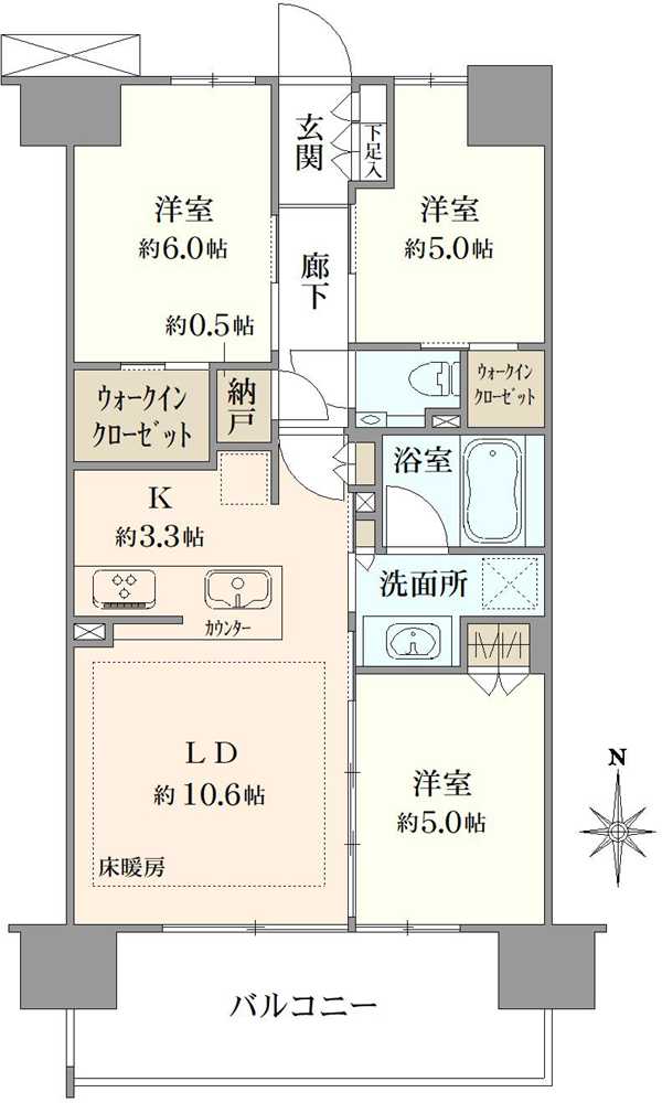 ガーデンハウス浦和常盤の間取図