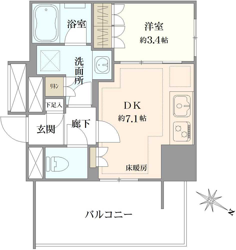 プラウド浦和の間取図