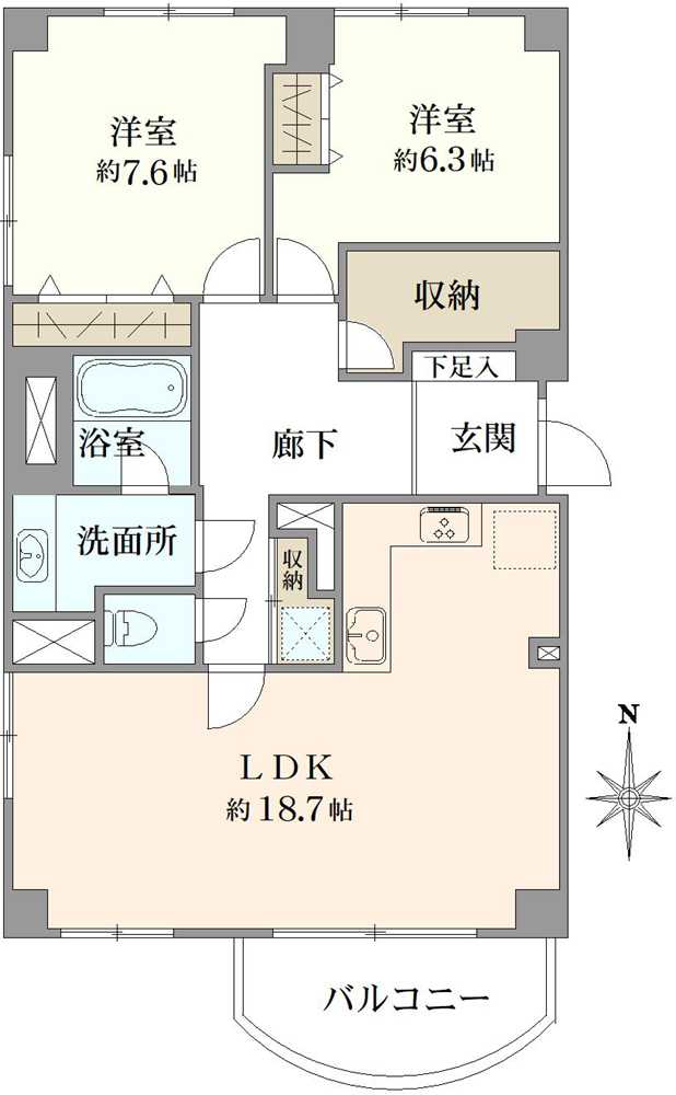 東高代々木上原ペアシティアネックスの間取図