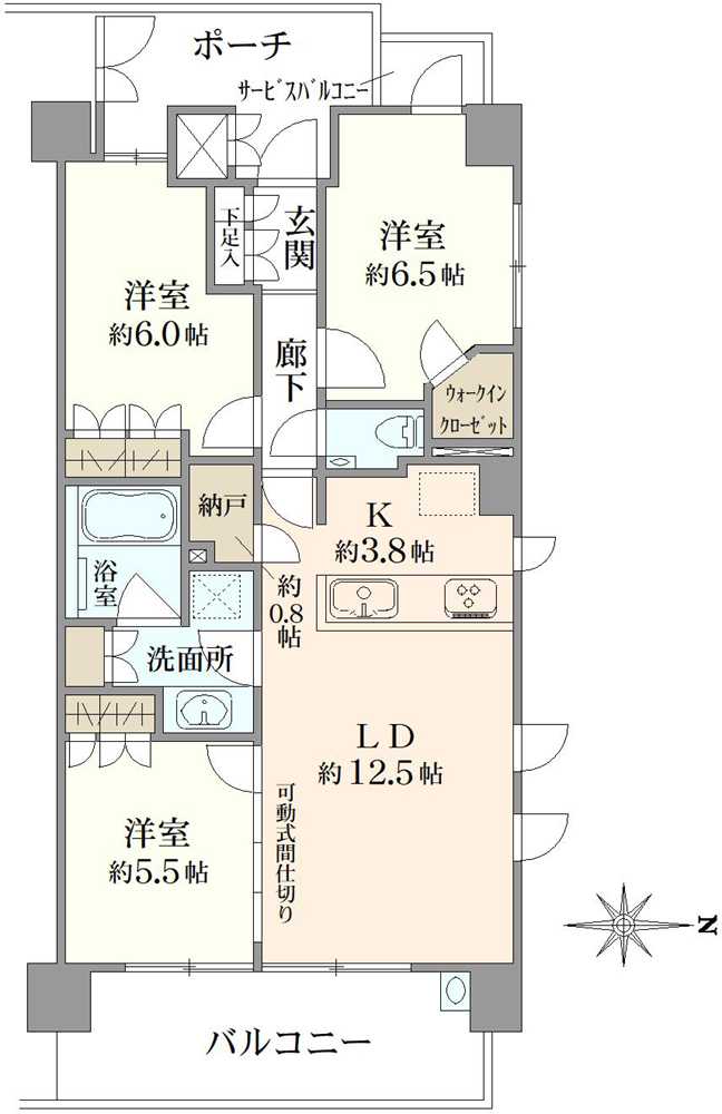 プレミスト西船橋の間取図