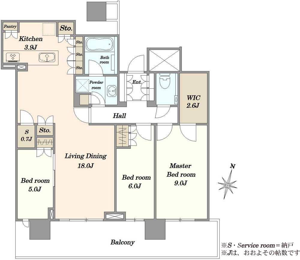THE 幕張 BAYFRONT TOWERRESIDENCEの間取図