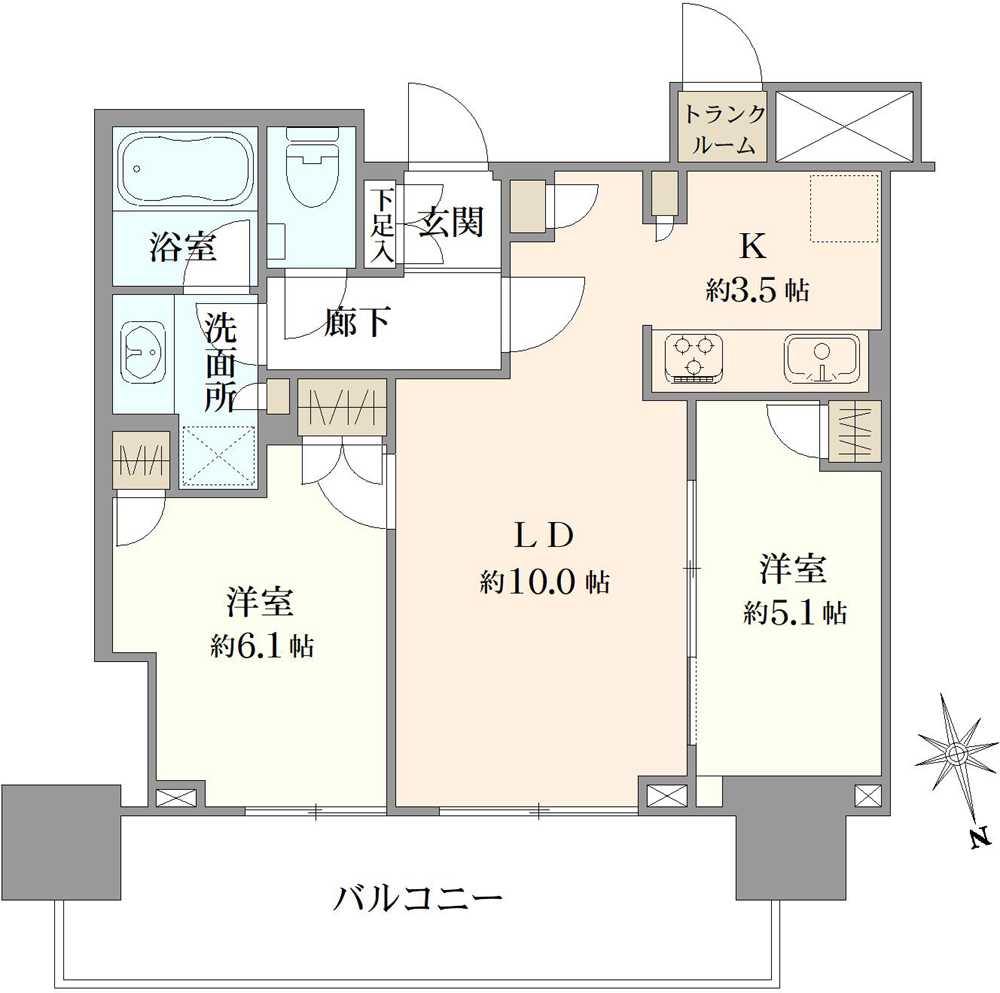 津田沼ザ・タワーの間取図