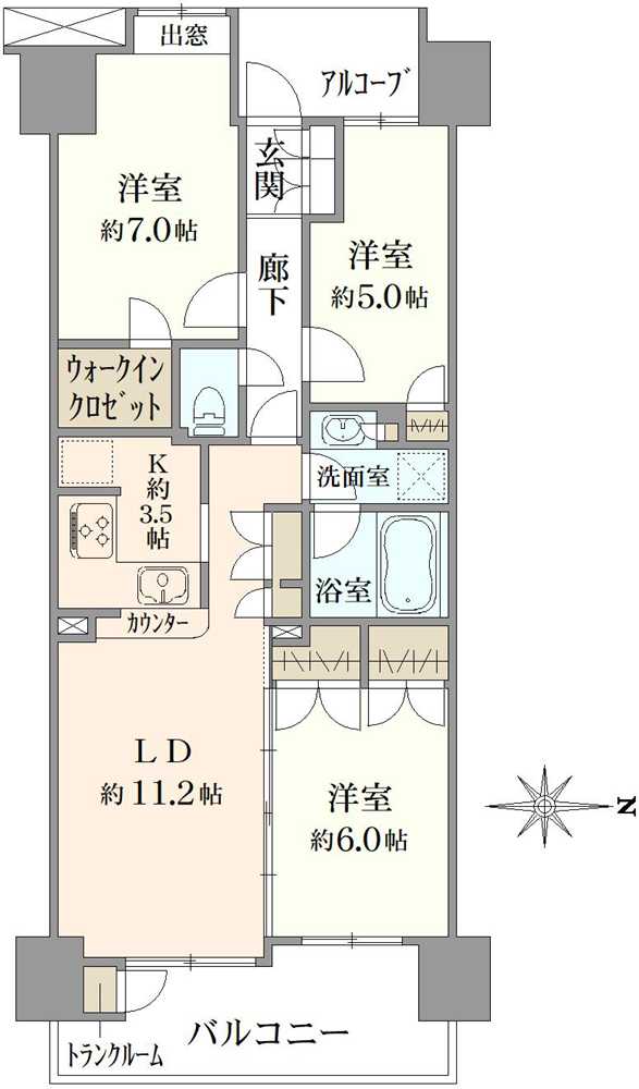 東京ビューマークスの間取図