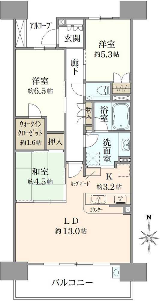 パークホームズ東陽町キャナルアリーナの間取図
