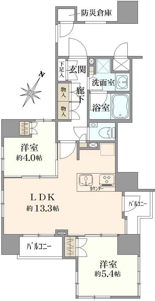 コノエ東日本橋駅前の間取図