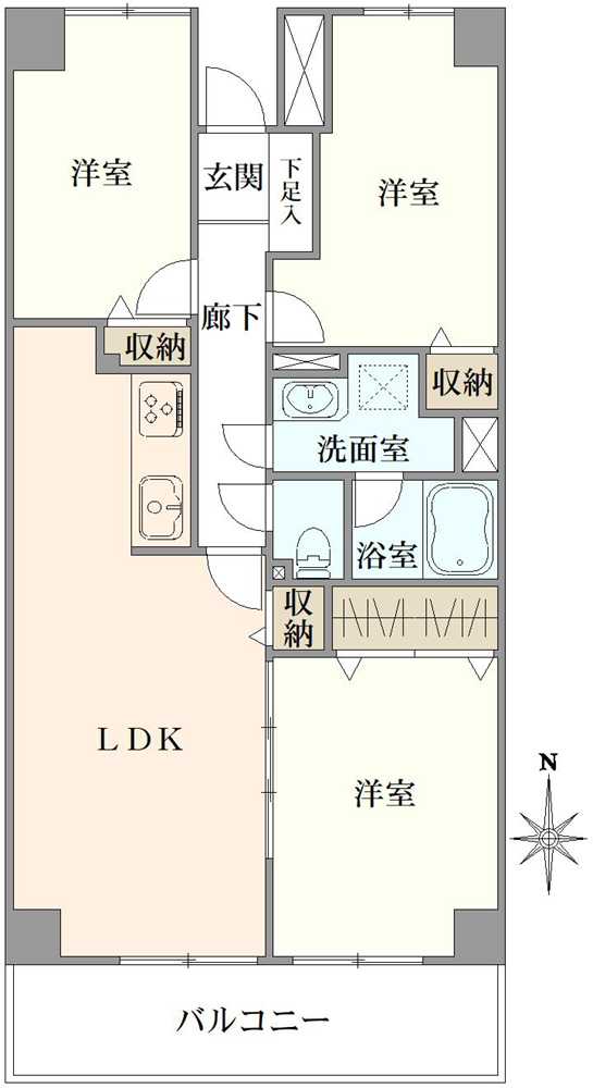 東陽町ガーデニアの間取図