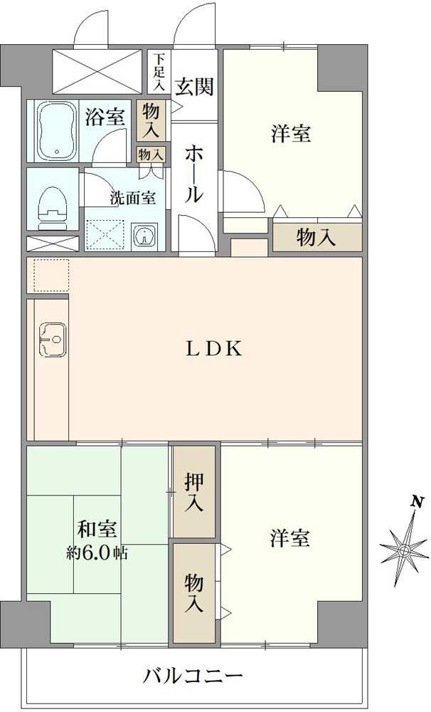 東建ニューハイツ東陽町の間取図