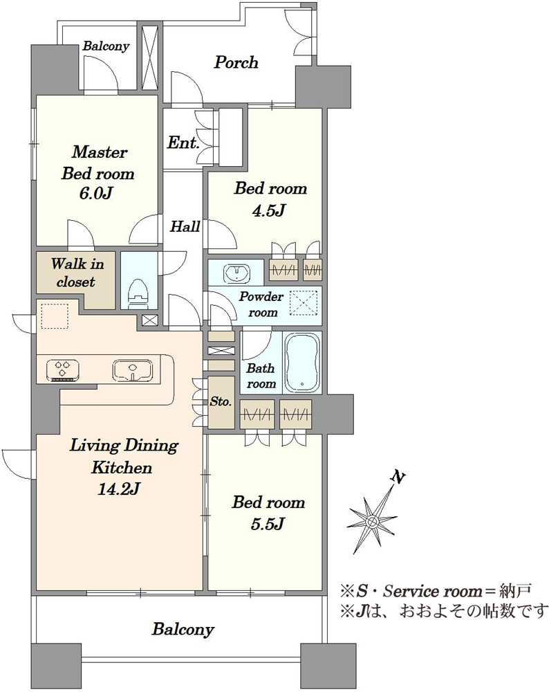 上池袋タワーレジデンスの間取図