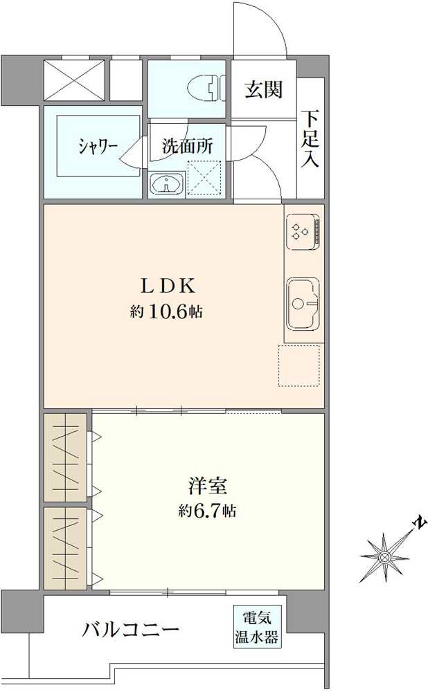 薬王寺ニューハイツの間取図
