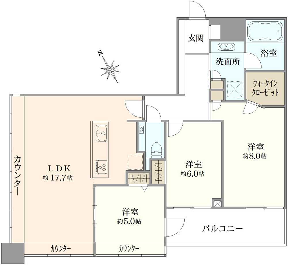 アウルタワーの間取図