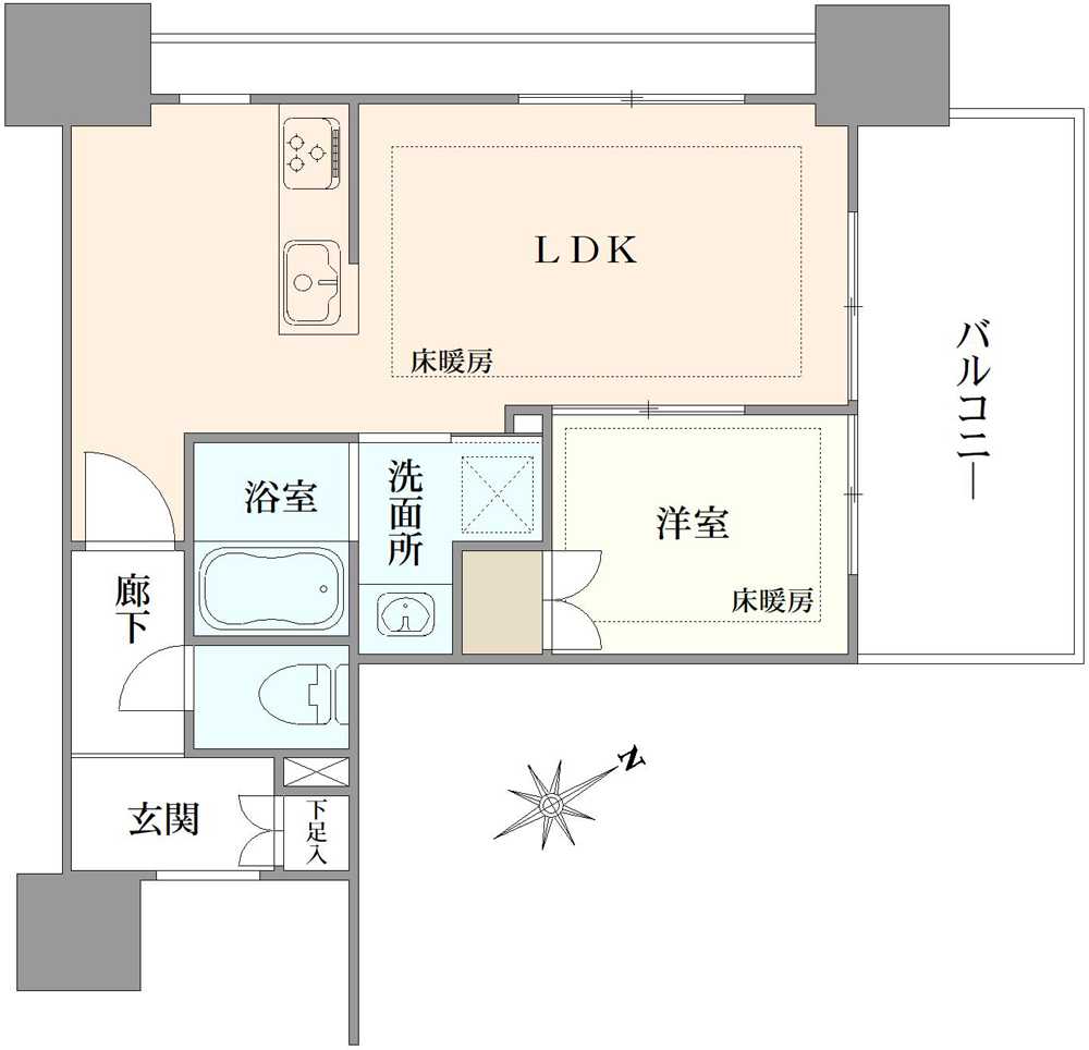プラウドタワー東池袋の間取図
