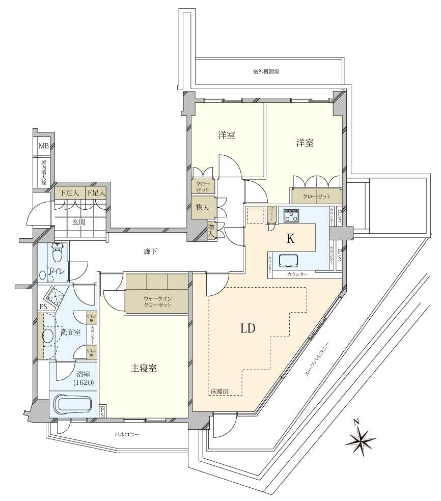 ノーツ目黒青葉台の間取図
