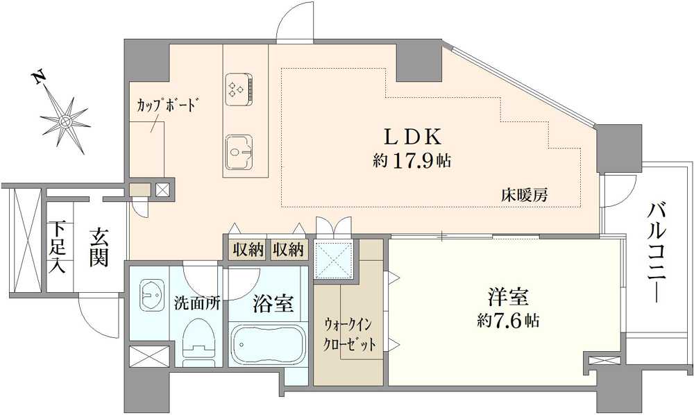 レグノ・ラフィネ南青山の間取図