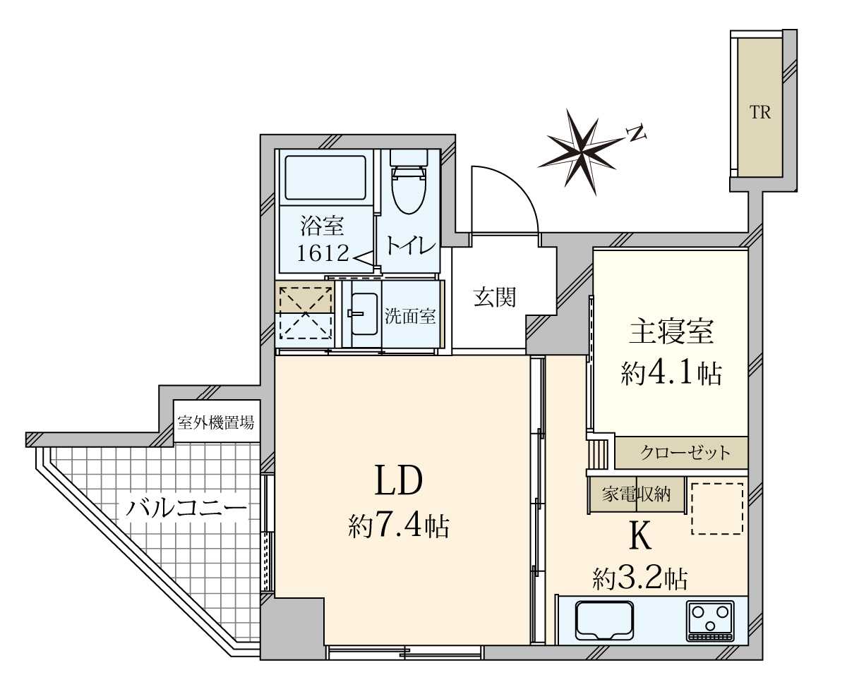 レグノ・ラフィネ南青山の間取図