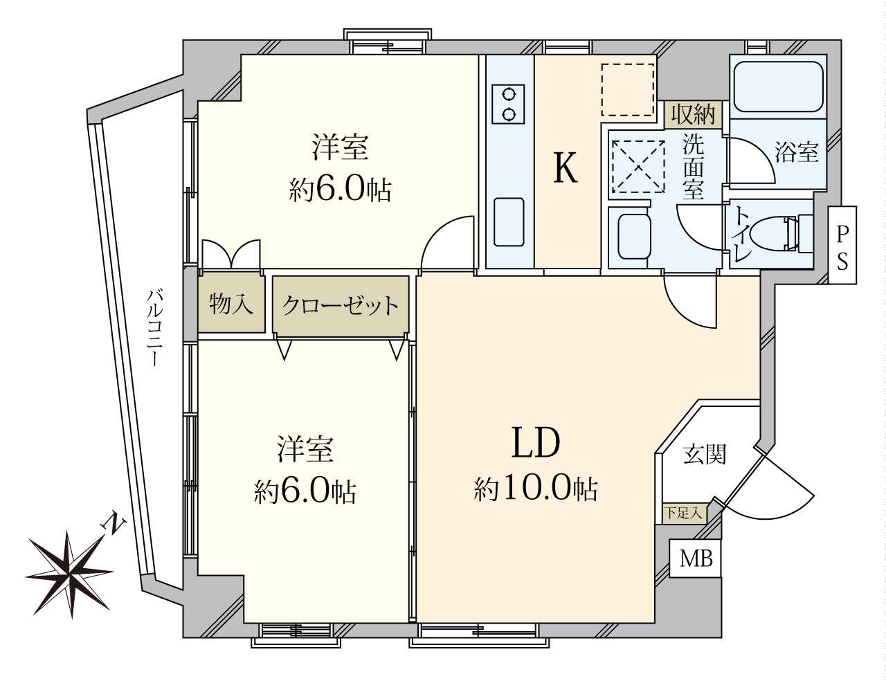 ドエリング恵比寿の間取図