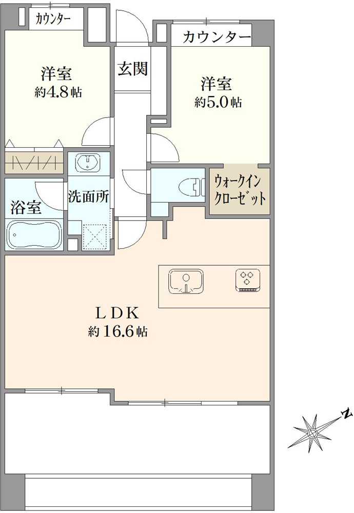 ダイアパレス本八幡Vの間取図