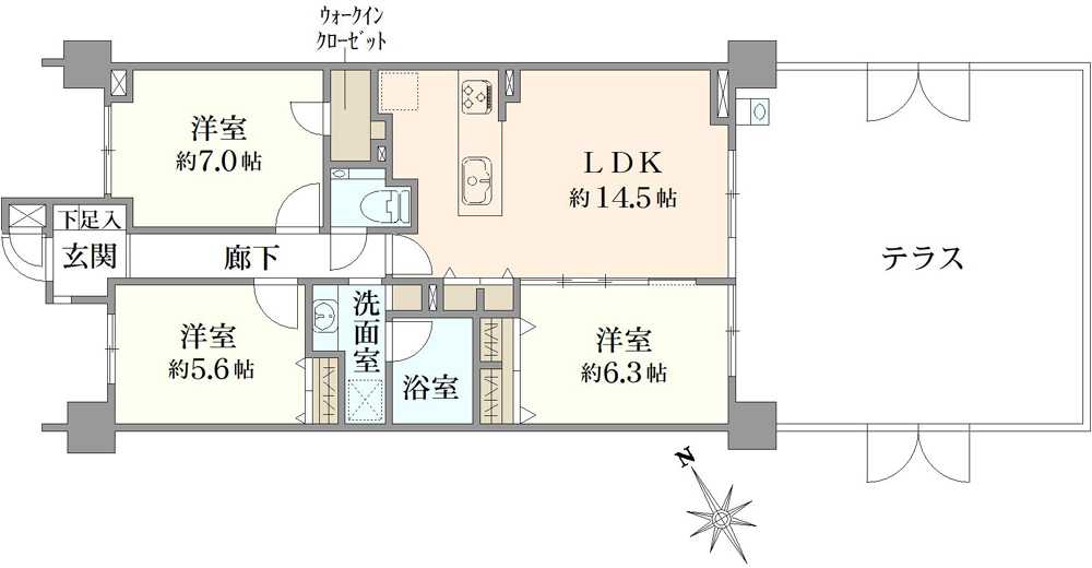 パークハウス上北沢スクエアテラスの間取図