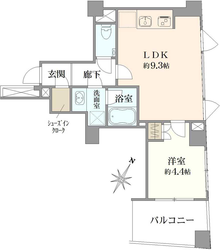 イニシアイオ杉並和泉の間取図