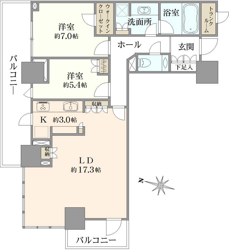 パークタワー西新宿の間取図