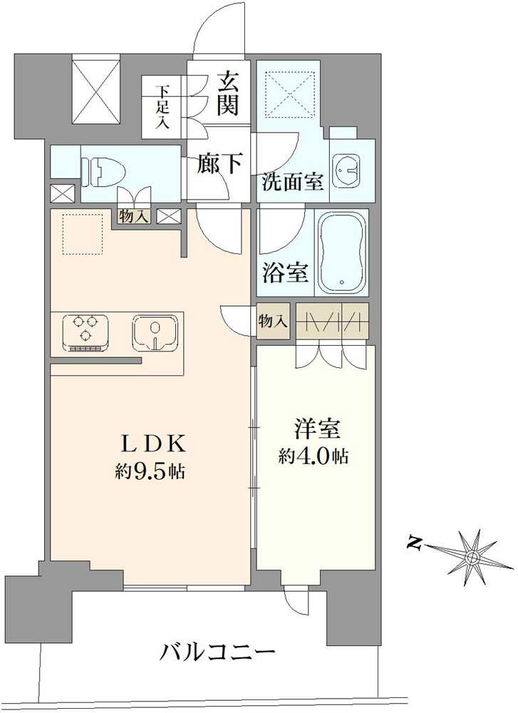 ウエリス渋谷本町の間取図
