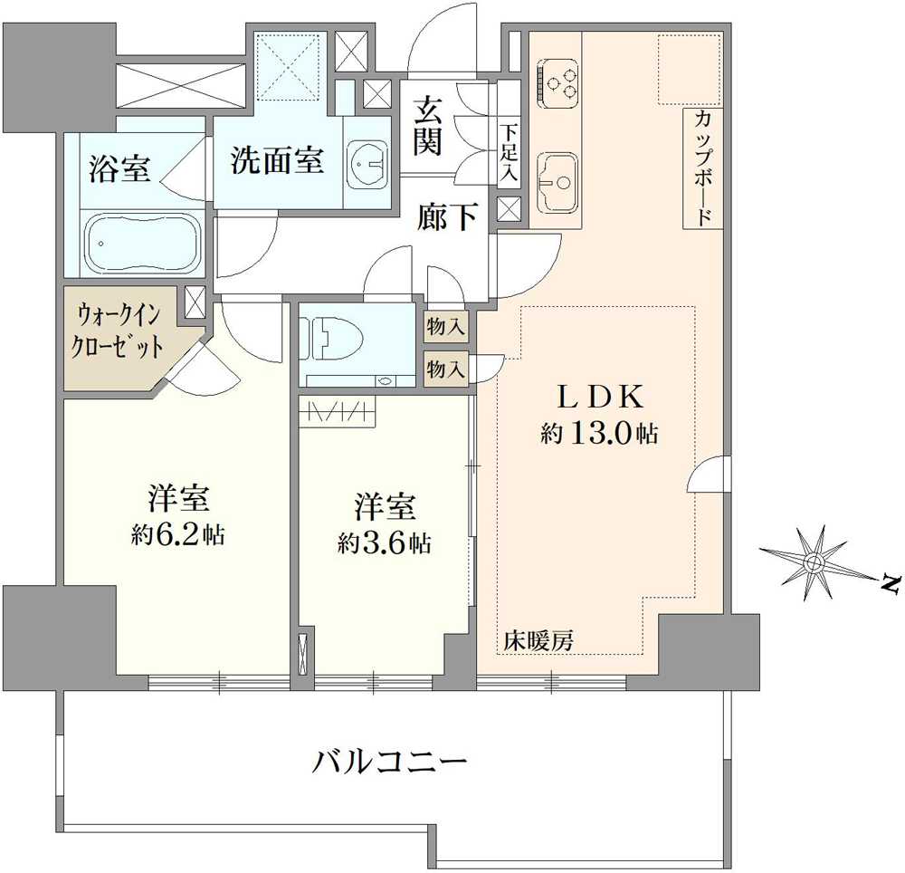 ブランズ代々木の間取図