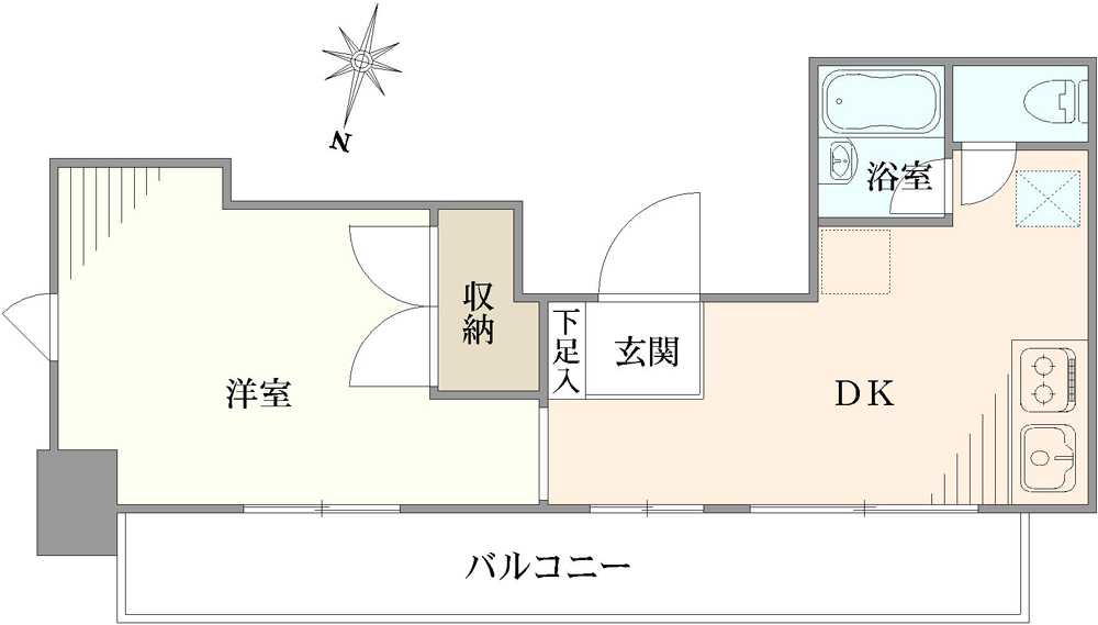 カーネ小日向の間取図