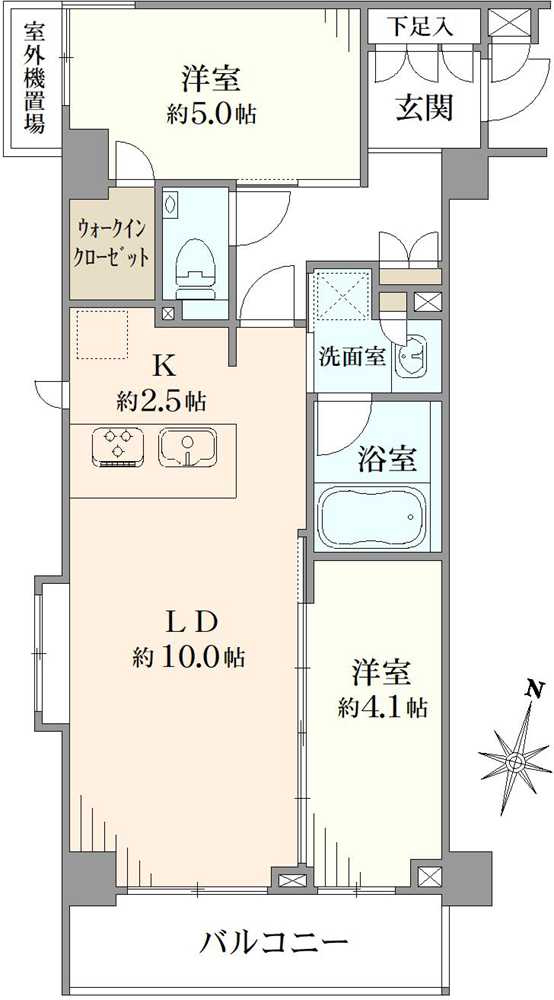 ガーラ・ヒルズ新宿の間取図