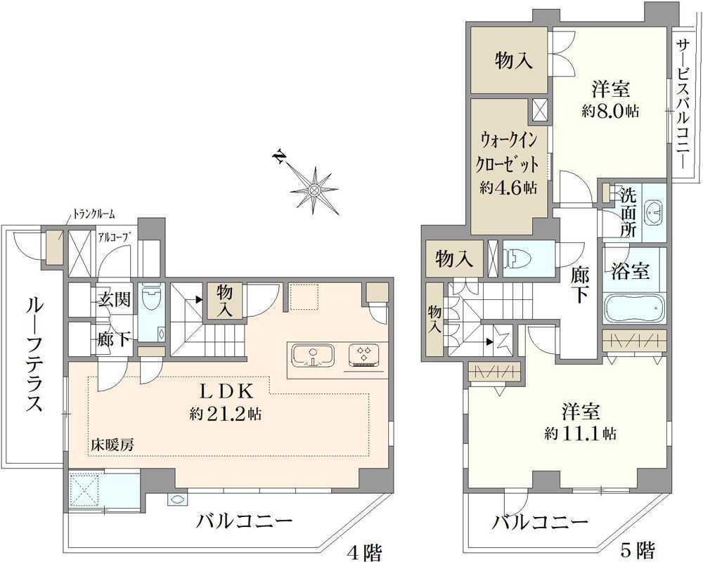 サンアリーナ永福町の間取図