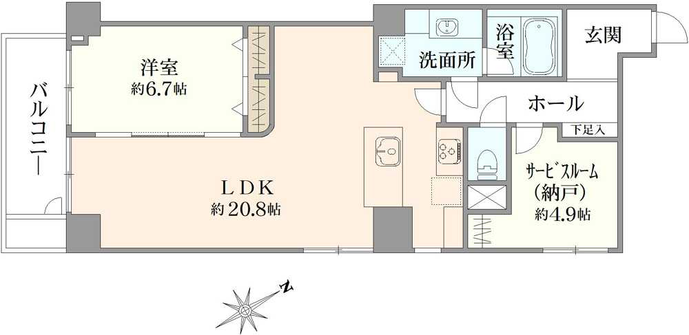 吉祥寺パインクレストの間取図