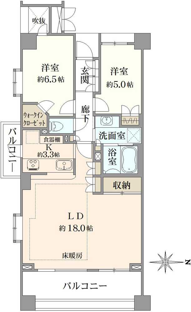 パークハウス吉祥寺トリニファイの間取図