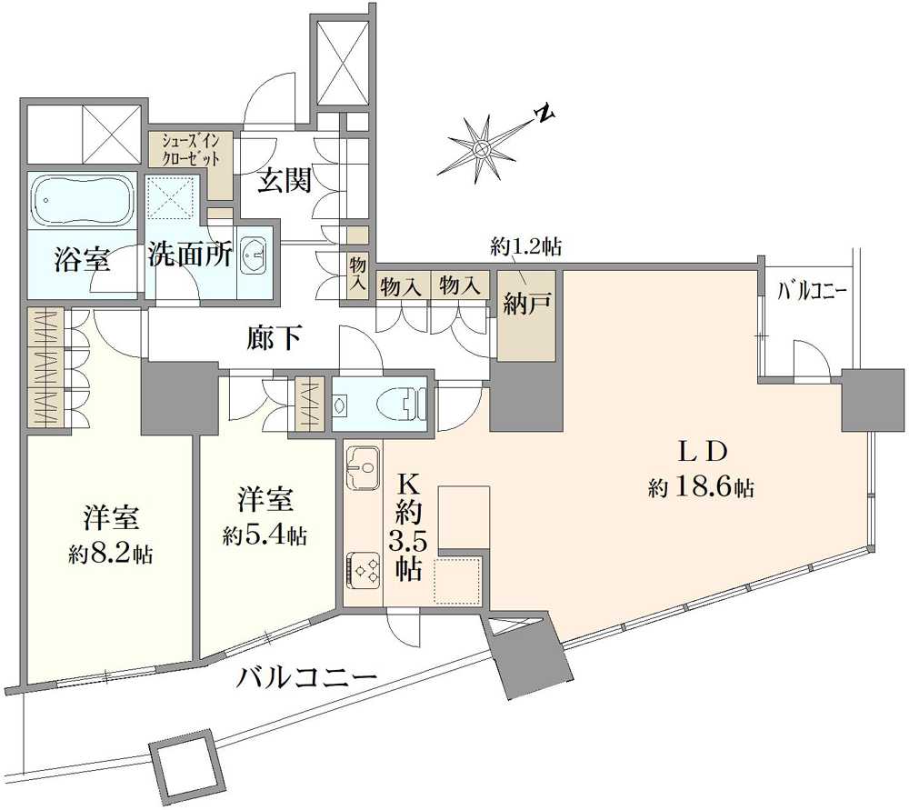 ザ・パークハウス西新宿タワー60medium物件間取図