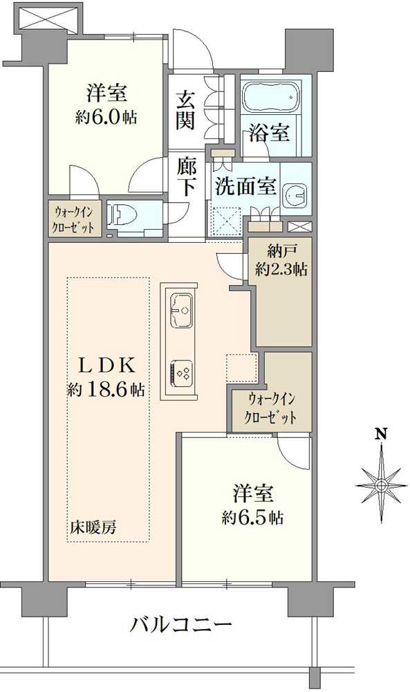 プラウドシティ吉祥寺G棟の間取図