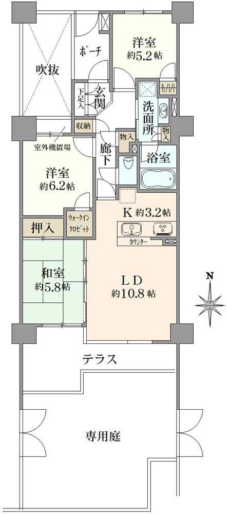 サンヴェール調布・多摩川の間取図