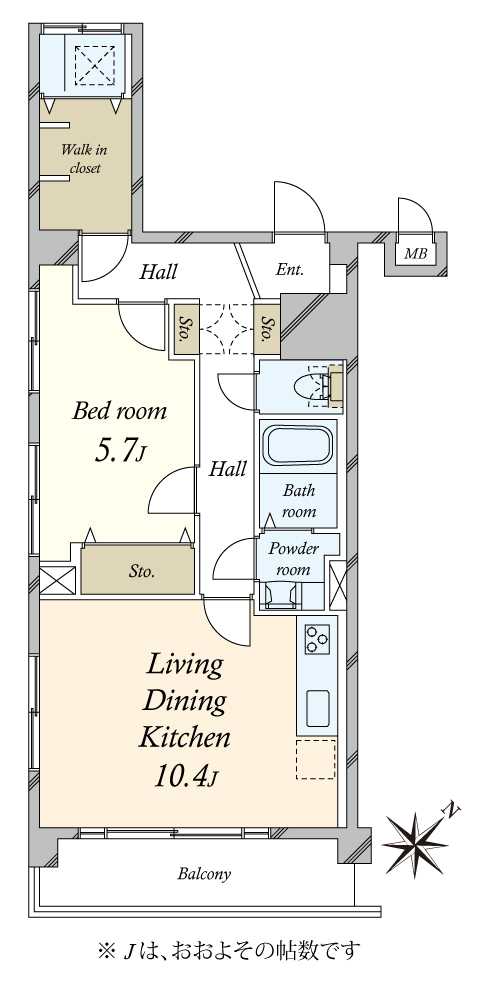 田園調布愛知マンションの間取図