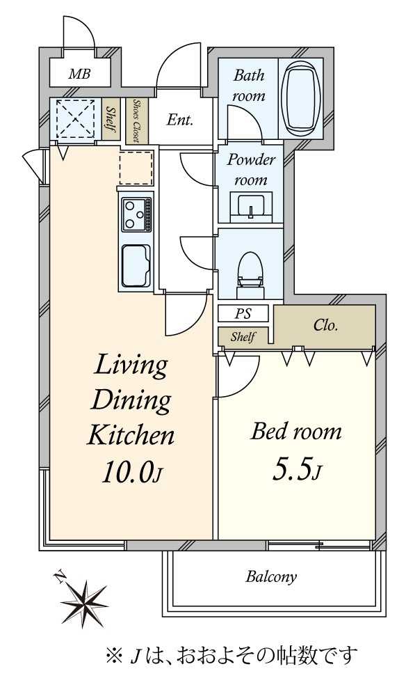 代々木上原ロイヤルマンションの間取図
