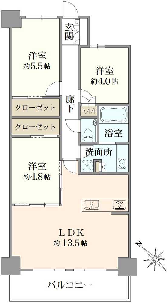 みなとみらいミッドスクエア　ザ・タワーレジデンスの間取図
