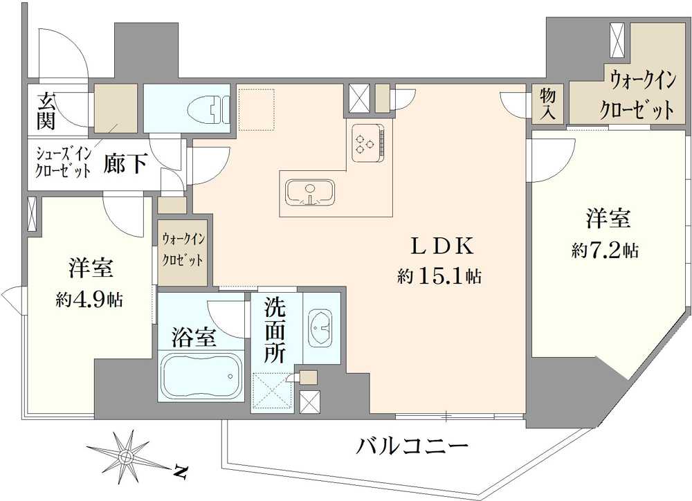 グランリビオ千代田平河町の間取図