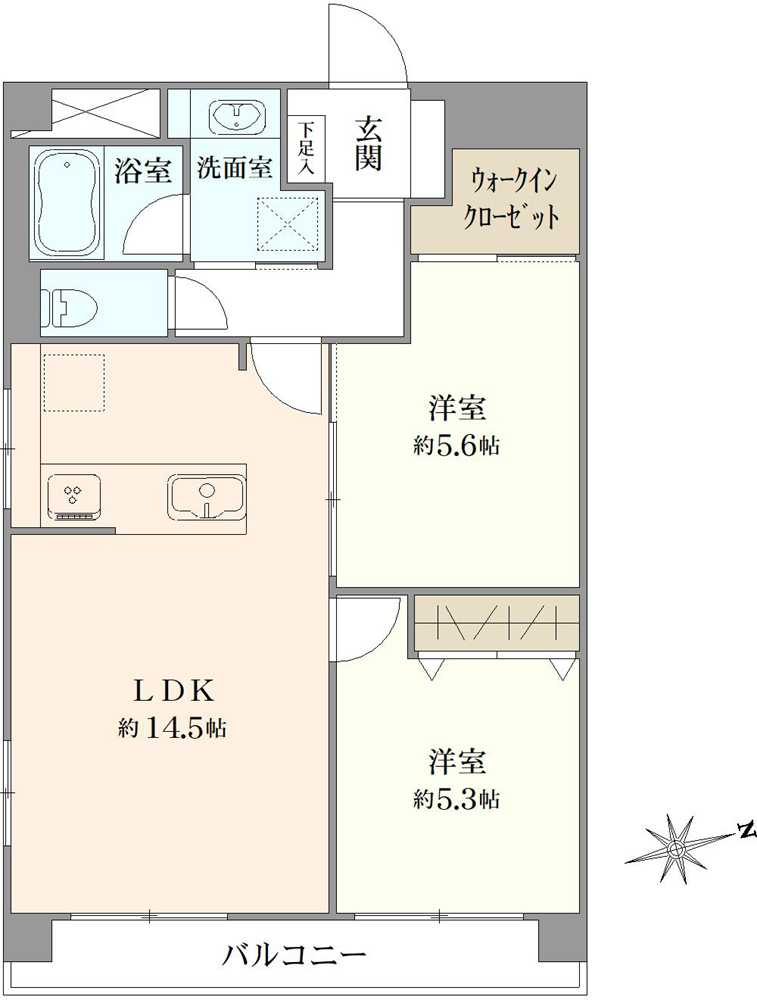 カサベルダの間取図