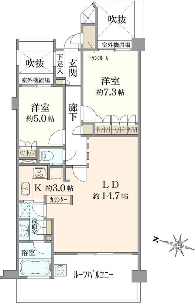 ファミール葉山シーガレリアの間取図