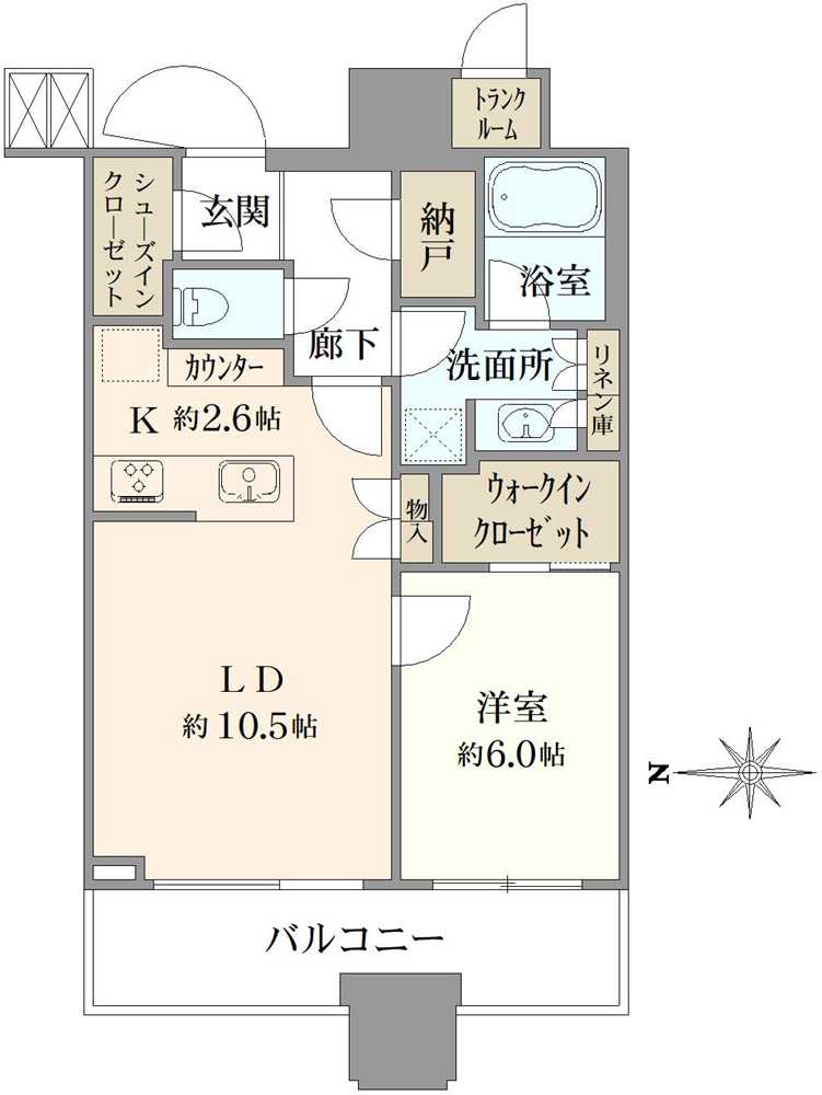 パークシティ大崎　ザ　タワーの間取図