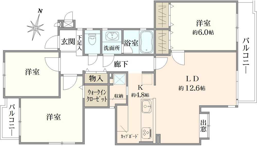 コープ野村港南台の間取図