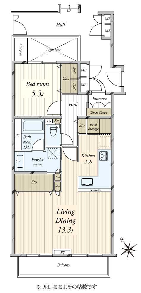 アライエ二子玉川の間取図