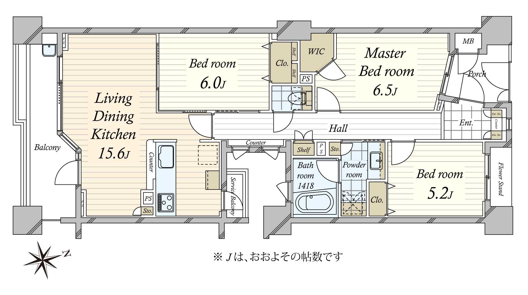 瀬田シティハウスの間取図