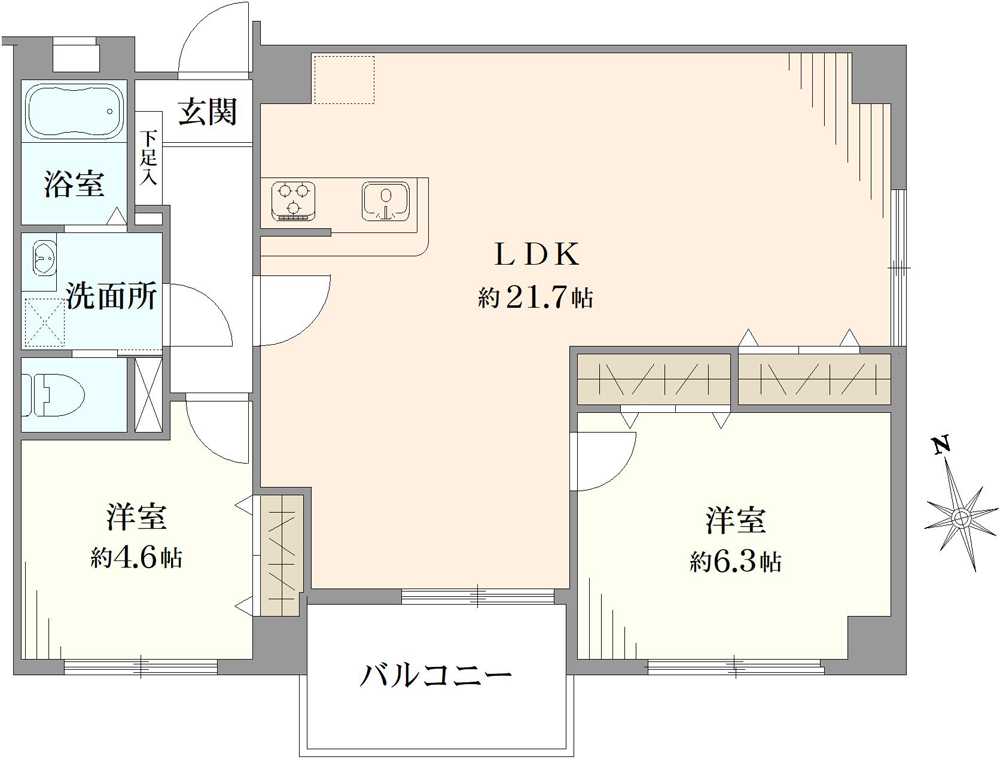 シャンボール高井戸の間取図