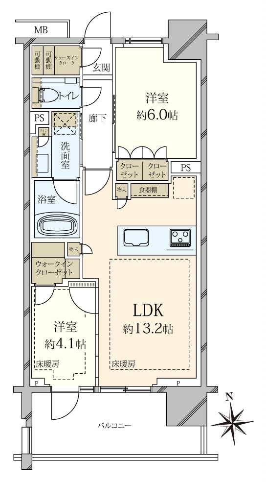 プラウド阿佐谷南二丁目の間取図