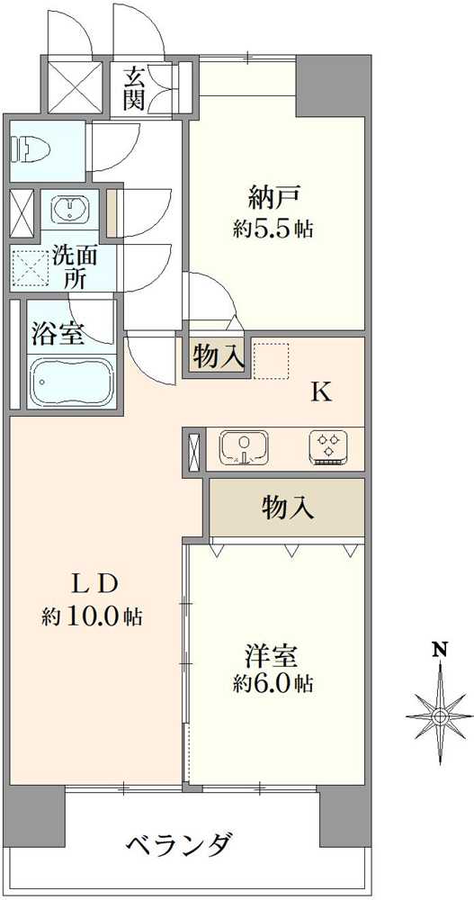 アルス笹塚の間取図