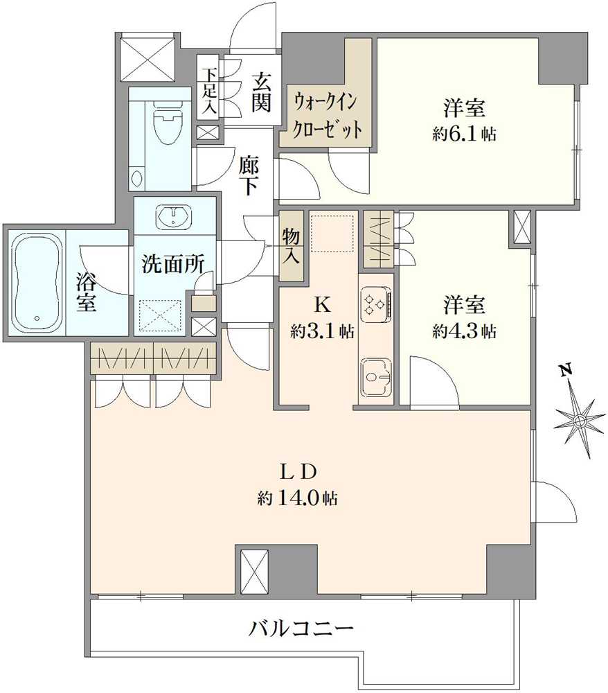 ブランズ西荻窪の間取図